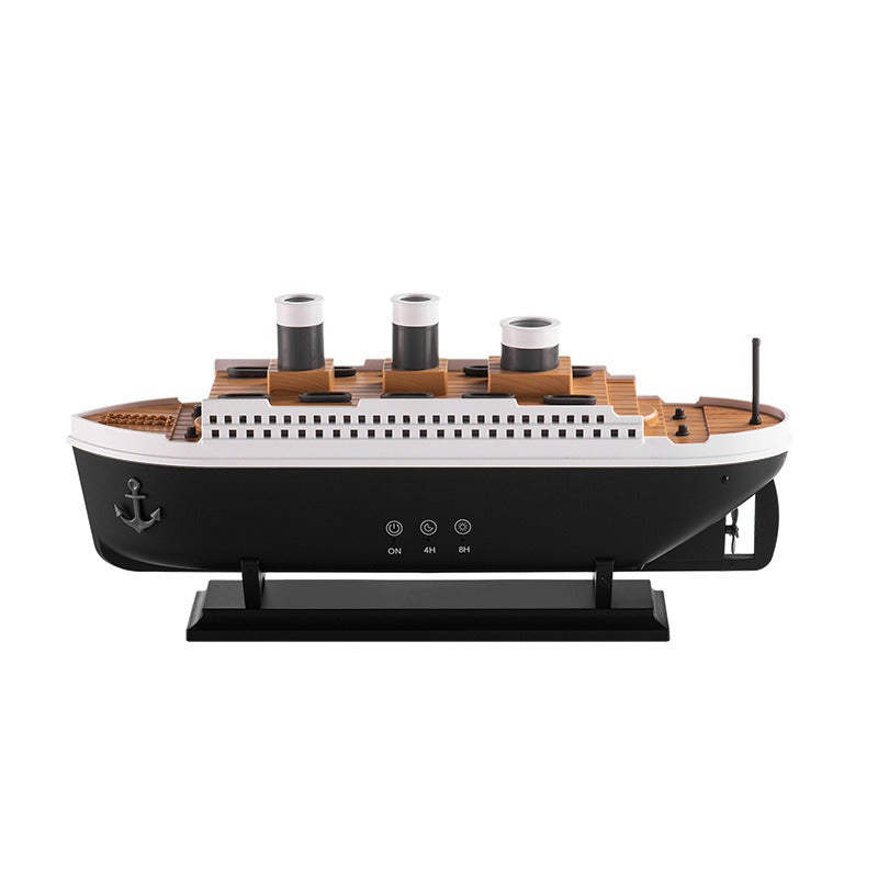 Simulated ship smoke ring aromatherapy machine desktop creative volcano spray jellyfish cruise fragrance humidifier - American Smart
