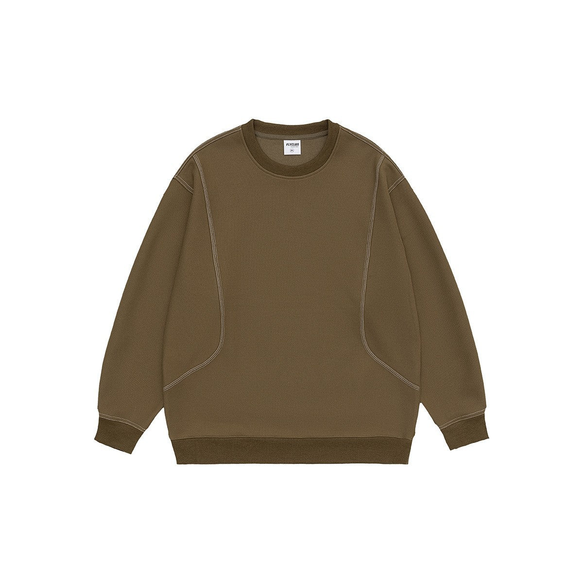 Loose oversized men's hoodie from American Smart EP with a round neck, casual sweatshirt style, and comfortable outerwear fit.
