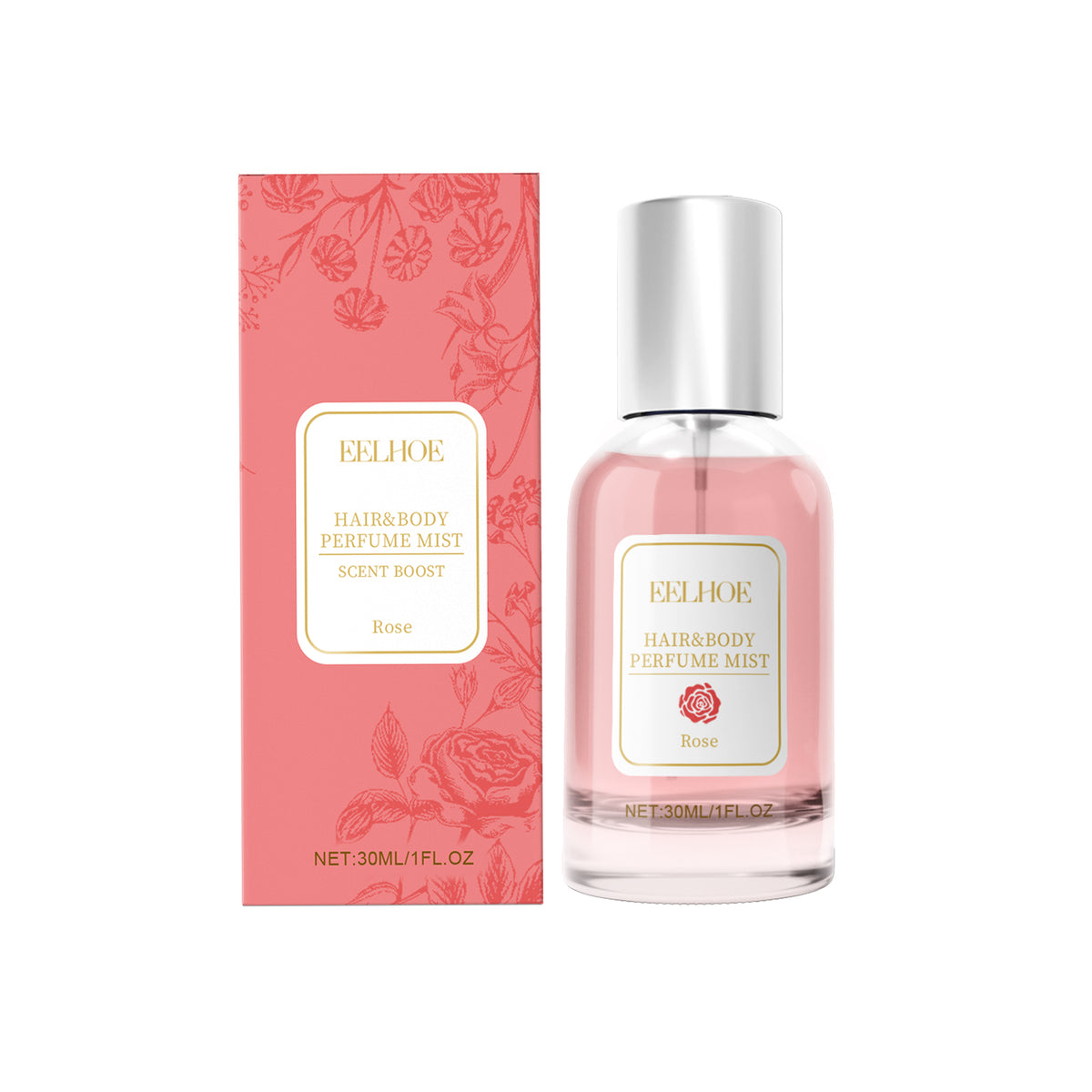 American Smart EP Rose Body Hair Eau De Parfum spray with fresh, elegant fragrance and charming floral scent.