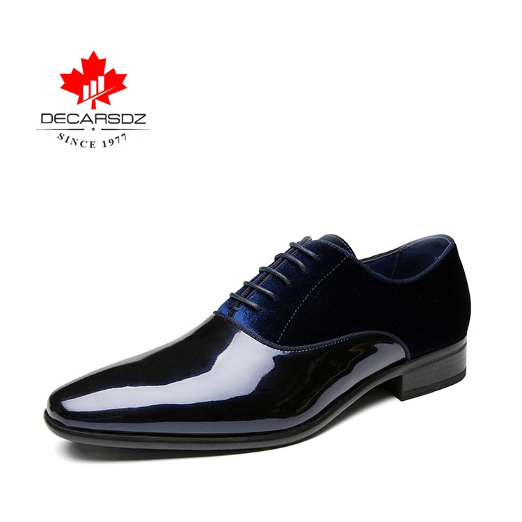 Men's black leather dress shoes by American Smart - EP, stylish formal shoes for office, wedding, or business occasions.