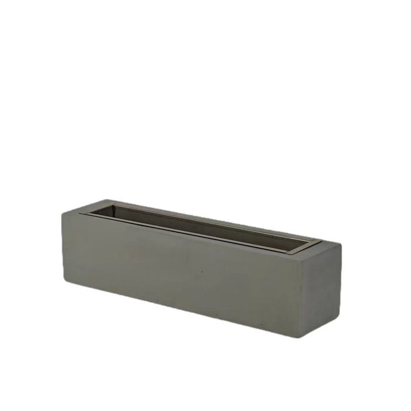 Rectangular desktop heating stove and barbecue brazier with alcohol fireplace, decorative bonfire stove by American Smart EP.