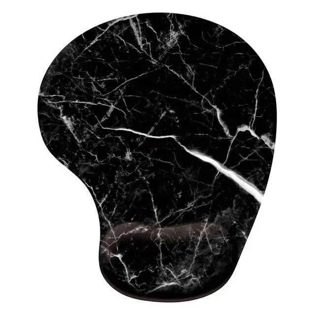 Marble pattern wrist mouse pad with hand bowl tray, anti-skid surface, designed for office wrist protection by American Smart EP