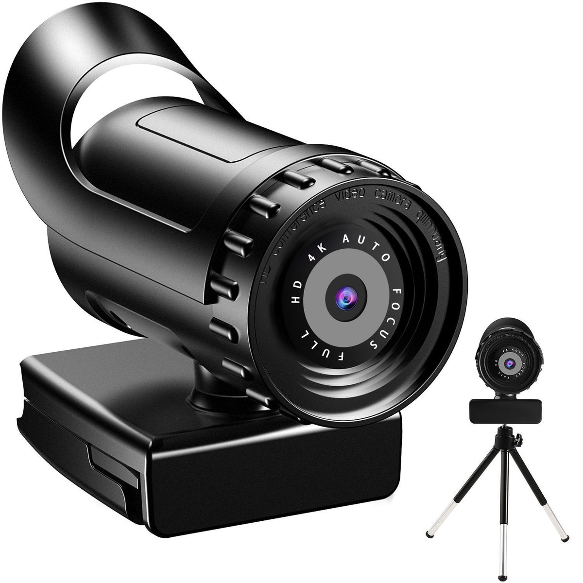 American Smart EP 4K auto-focus 1080p HD webcam with 2K resolution, USB live computer camera for clear video calls.