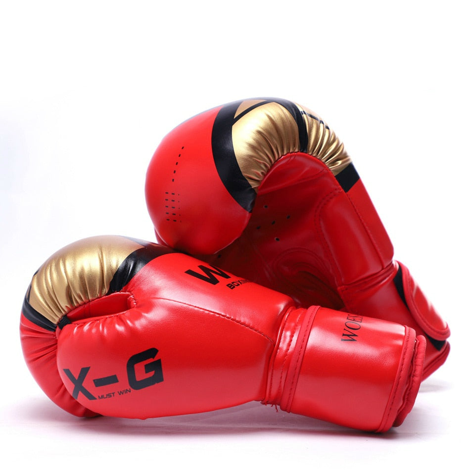 American Smart PU kick boxing gloves for men and women, suitable for MMA, Muay Thai, Karate, and Sanda training.
