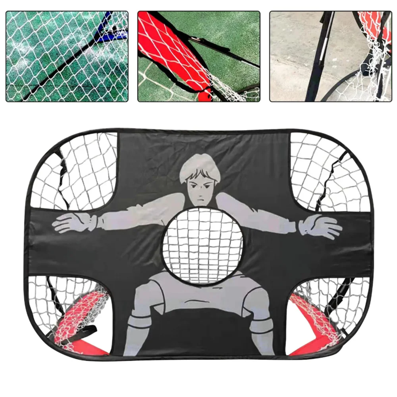 Portable American Smart folding soccer goal for children, mini training football net for indoor and outdoor sports practice.