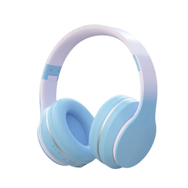 DR56 Headset Wireless Bluetooth Headset Children's Online Game Class Call E-sports Headset New Gradient. - American Smart