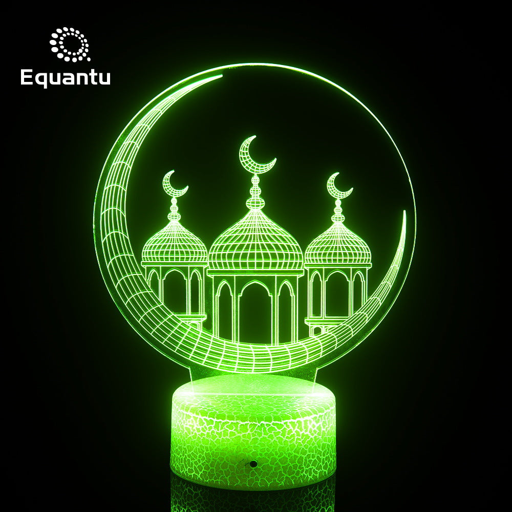 American Smart EP Muslim-style home night light featuring a creative plane acrylic design with touch-activated atmosphere lighting.