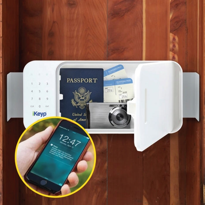 American Smart Pro Safe, a high-security safe for valuables with digital keypad, displayed in a modern setting.