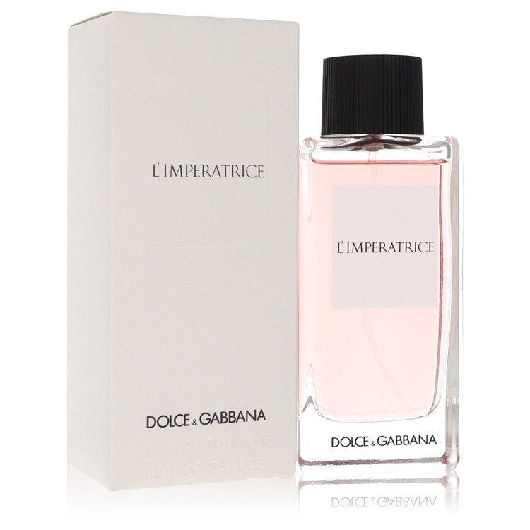 Dolce & Gabbana L'Imperatrice 3 Eau de Toilette spray for women, 3.3 oz bottle, elegant fragrance with vibrant floral notes.