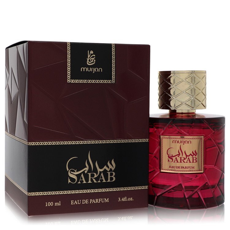 Dumont Murjan Sarab Eau De Parfum Spray by Dumont Paris, unisex 3.4 oz bottle, elegant fragrance display.