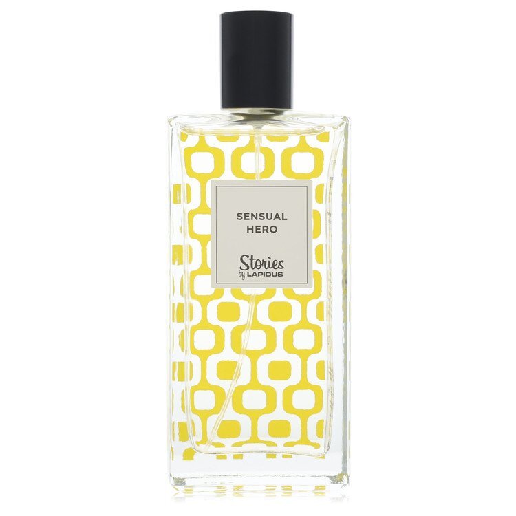 Lapidus Sensual Hero Eau De Toilette spray for men, 3.33 oz, featuring the bottle and packaging design.
