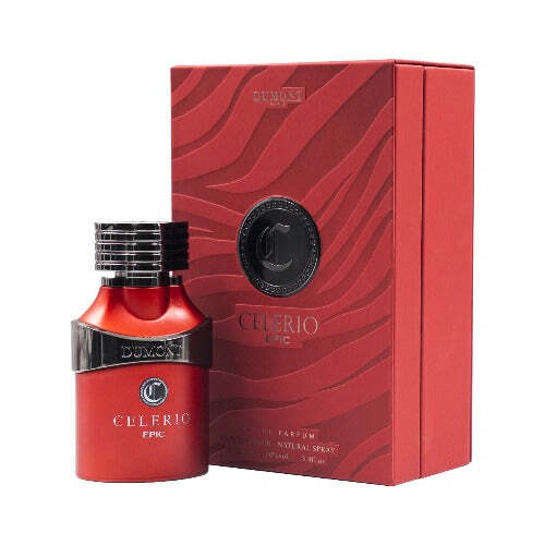 American Smart WB Dumont Celerio Epic men's cologne bottle with sleek design and modern packaging.