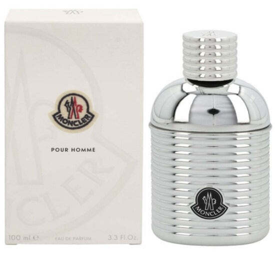 American Smart Moncler Pour Homme Eau De Parfum men's cologne bottle with sleek design and branding.