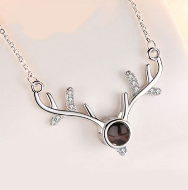 Style: Antler Necklace - Flower Gift Box Tanabata Valentine's Day Gift Packaging Box - American Smart