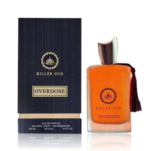 Unisex Oud Overdose Eau De Parfum by American Smart WB, featuring a sleek bottle and luxurious fragrance design.