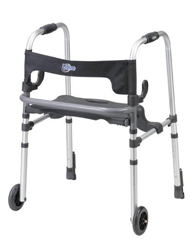 Clever-Lite Walker w/Seat & Push-Down Brakes - American Smart