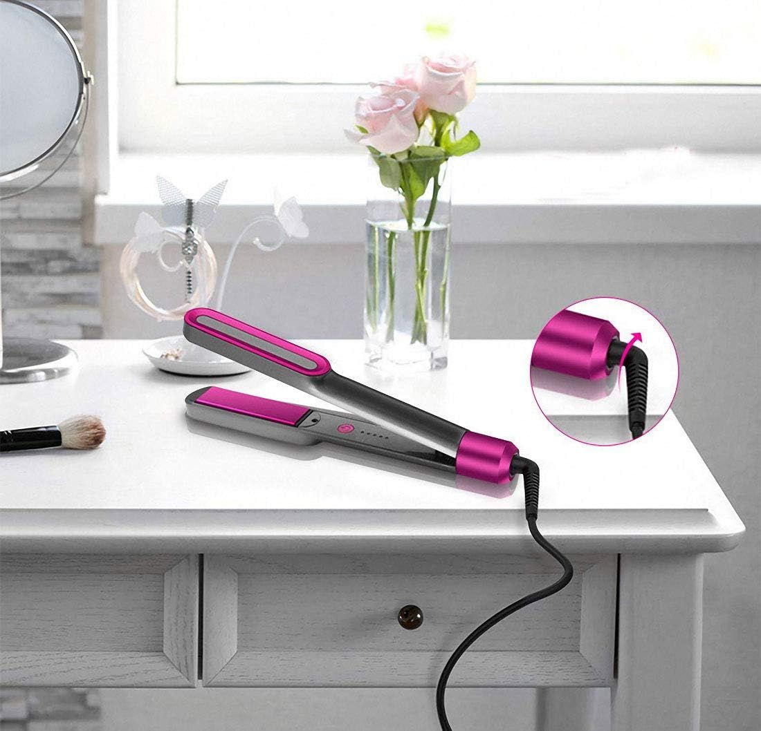 2 in 1 Hair Straightener and Curler, Professional Flat Iron for All Hair Styles, Less Frizz, Shinier & Smoother Hair