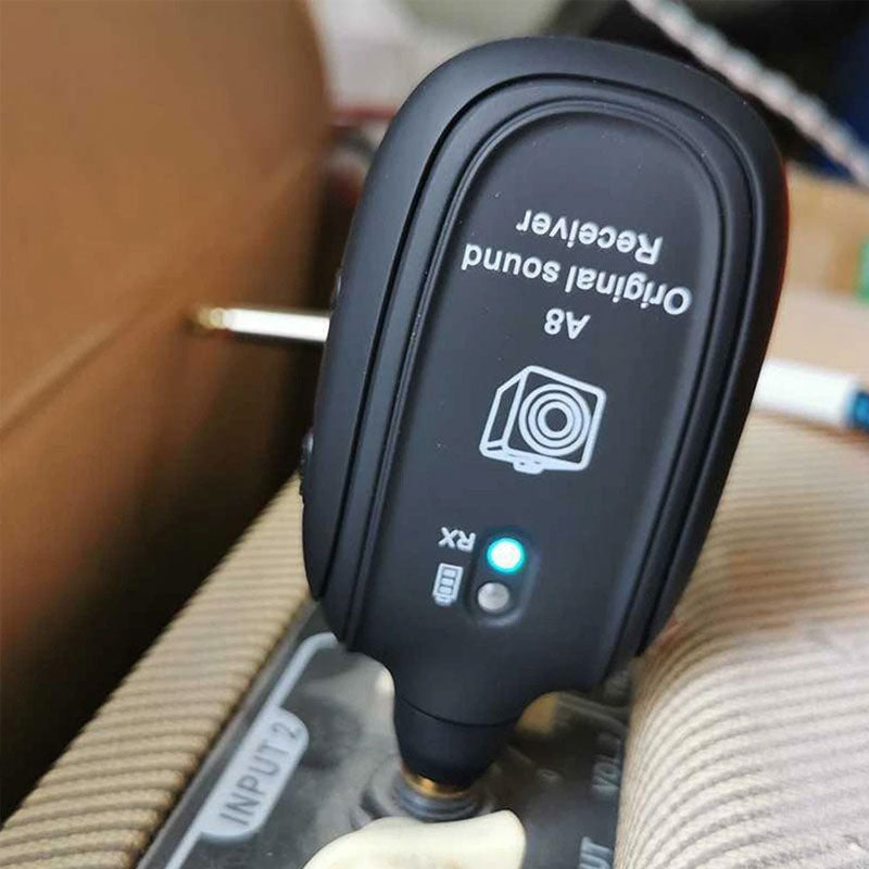 A8 UHF Wireless Guitar System, Rechargeable Transmitter & Receiver, 20Hz-20kHz Full Frequency, USB Charging for Guitar, Violin, - American Smart
