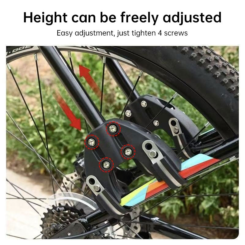 Aluminum Alloy Rear Bike Rack, Universal Cargo Carrier for Mountain, Road & Adventure Bicycles - American Smart