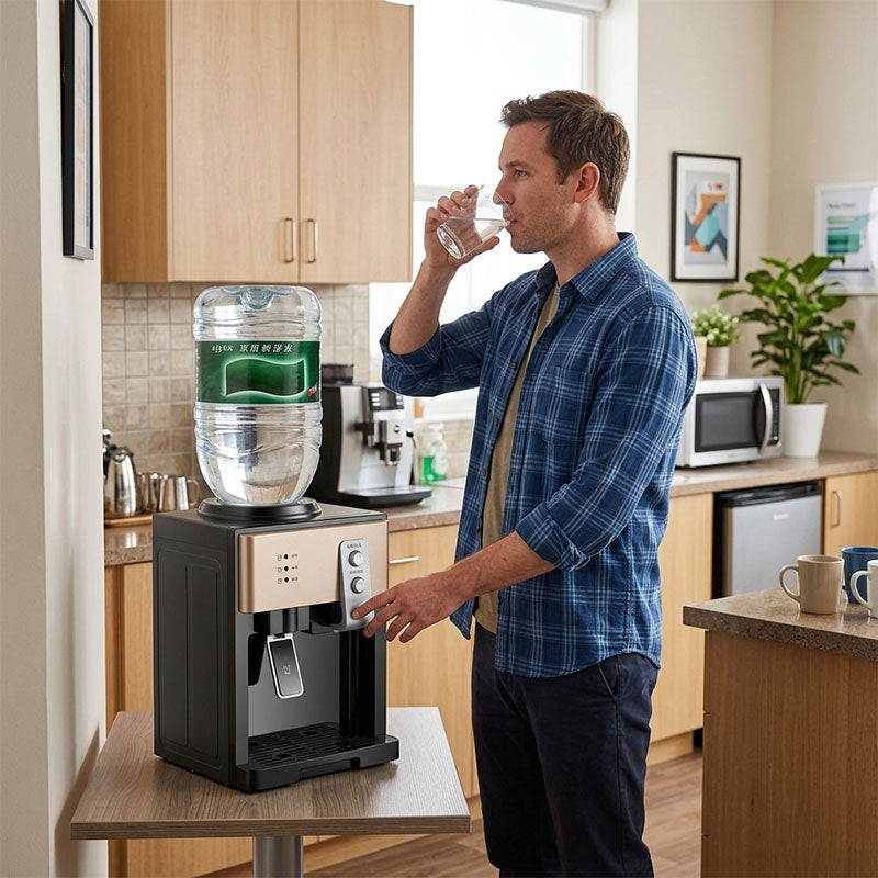 Electric Countertop Water Dispenser 8°C-95°C, Hot Cold Water Cooler for Home Kitchen Office Use - American Smart