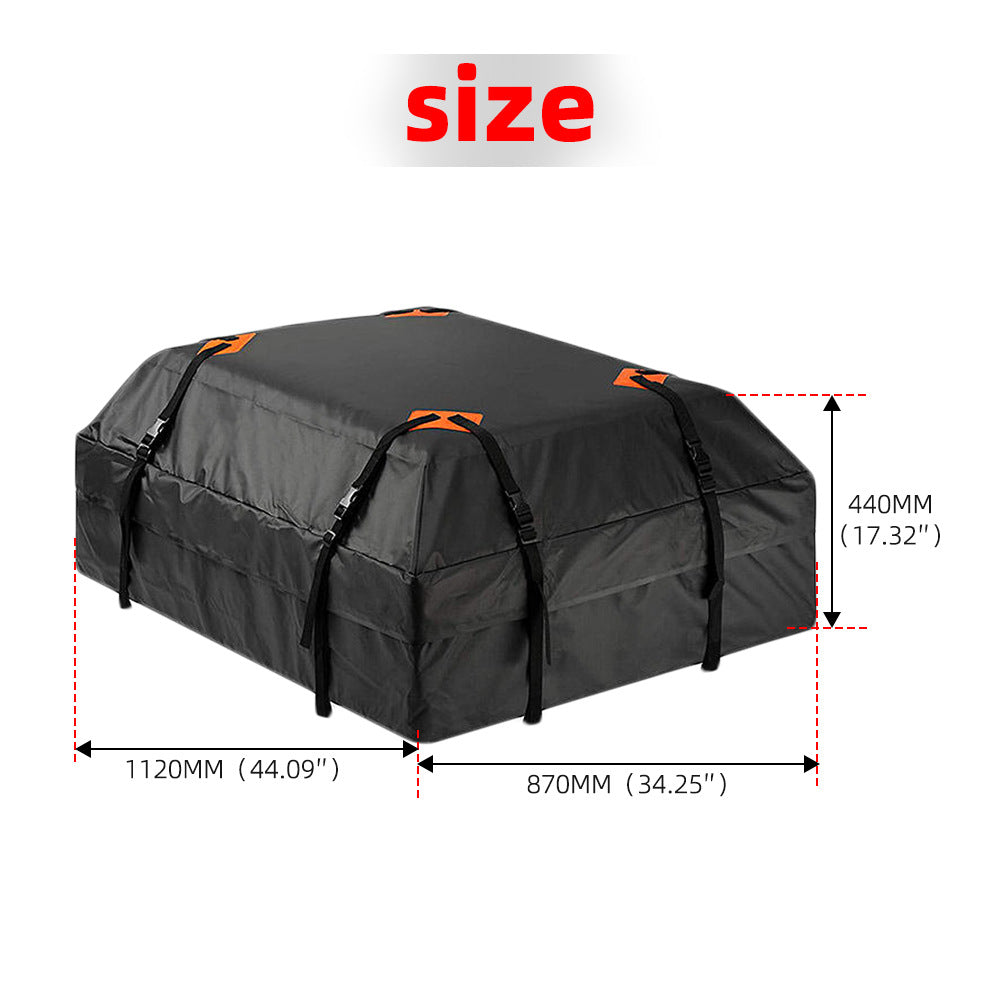 Car Roof Bag 420D Reinforced Oxford Fabric Waterproof Sun Protection Camping Outdoor Luggage Storage Bag - American Smart