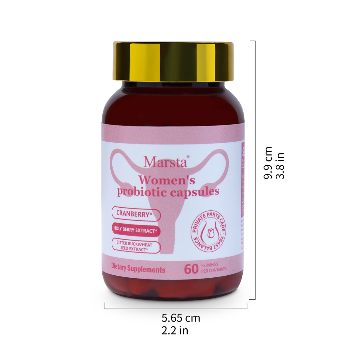 Eprolo probiotics capsules for women's private care, featuring beneficial bacteria in soft gel capsules.