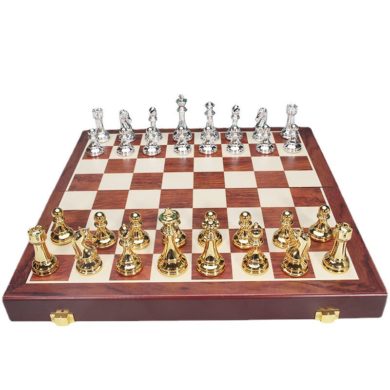 Eprolo high-end international folding chess set with chessboard and pieces, suitable for children and Western chess gameplay
