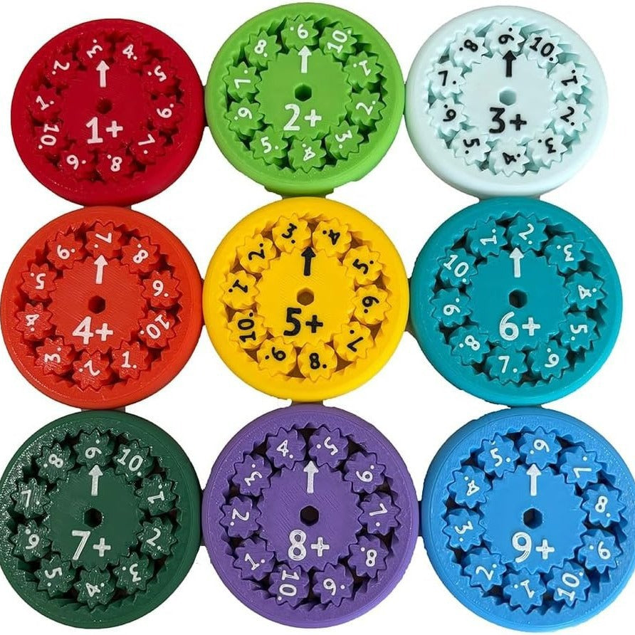Digital Spinner Math Gyroscope - Addition, Subtraction, Multiplication, Division Learning Arithmetic Educational Toy - American Smart