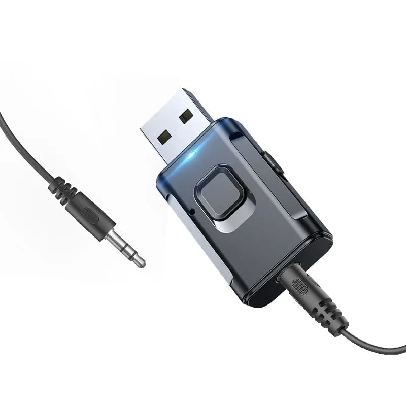 Car mounted Bluetooth receiver, audio dedicated wireless TV amplifier, Bluetooth transmitter, audio computer 2-in-1 - American Smart