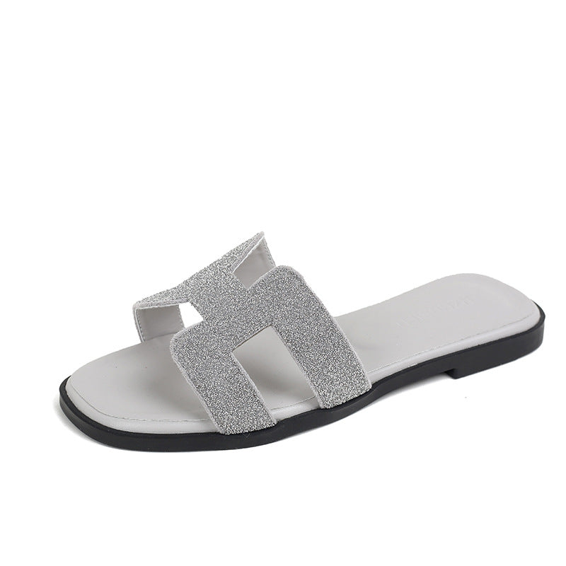 Color-block Slides for Women,Beach Travel Shoes - American Smart