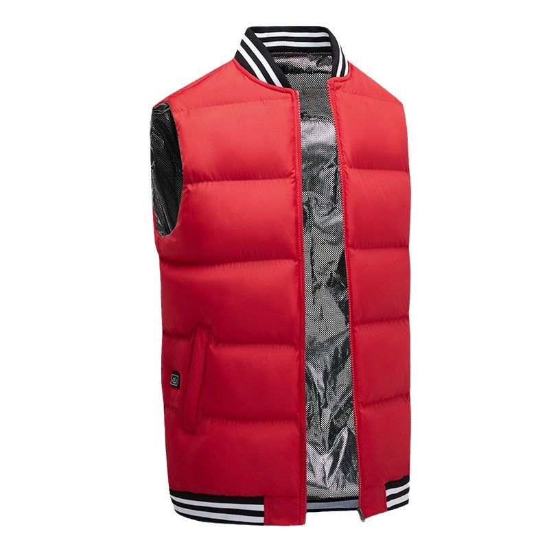Eprolo USB charging intelligent heating vest with electric collar, tank top style, suitable for men and women, shown in the image.