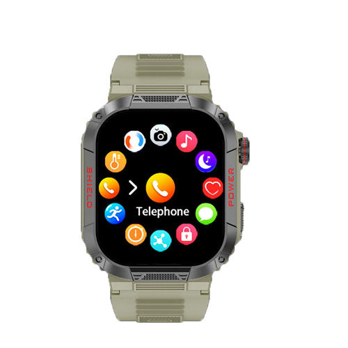 Eprolo TK25 outdoor sports smart watch with IP68 waterproof design, Bluetooth call, health monitoring, and low-power features.