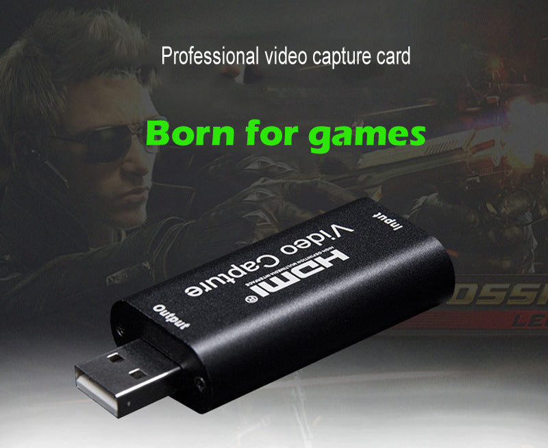 eprolo USB 2.0 HD video capture card with HDMI input, used for live gaming and video recording on a computer.
