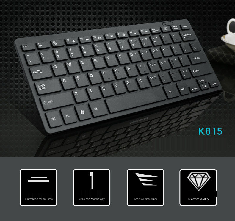 Wired eprolo mini chocolate keyboard for desktop and laptop, featuring silent, small, compact design with tactile keys.