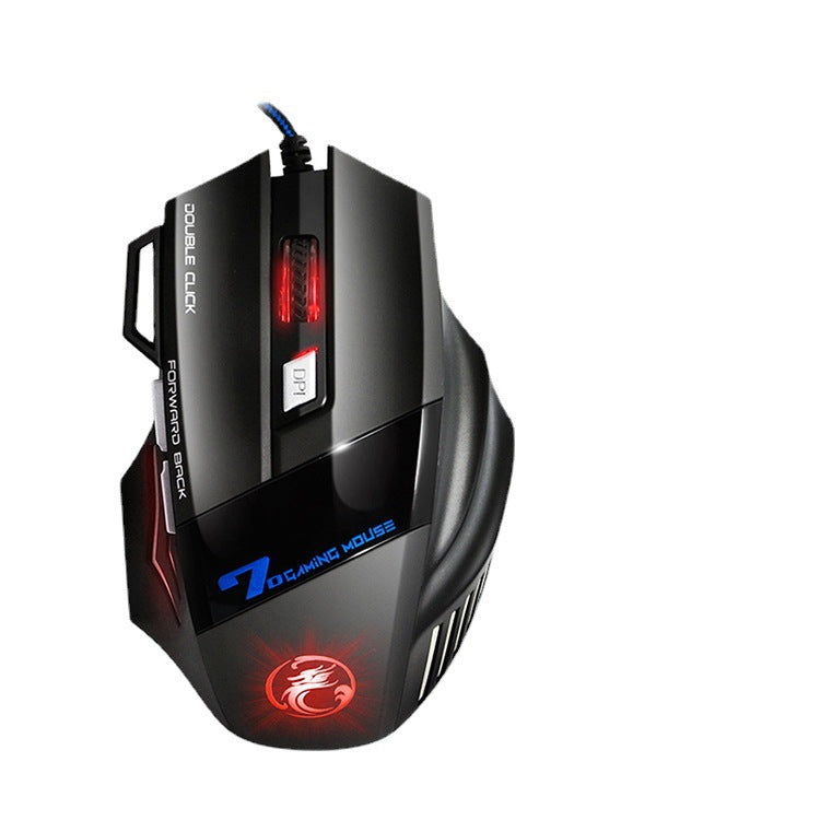 Eprolo wired gaming keyboard with floating keycaps, rainbow backlit, paired with gaming mouse in set, image shows colorful lighting details.