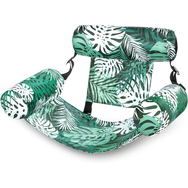 Heavy-duty inflatable pool hammock chair by eprolo, foldable water lounge bed and recliner for adult relaxation in the pool.
