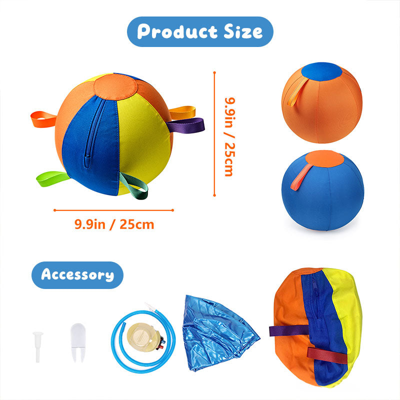 Durable eprolo dog chew ball, floating fetch toy for water and outdoor play, ideal for aggressive chewers and puppies.