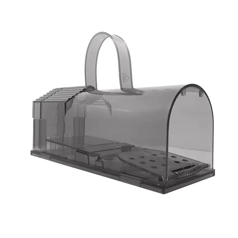Automatic mouse cage by eprolo featuring a compact, fully enclosed design with safety locks for home use.