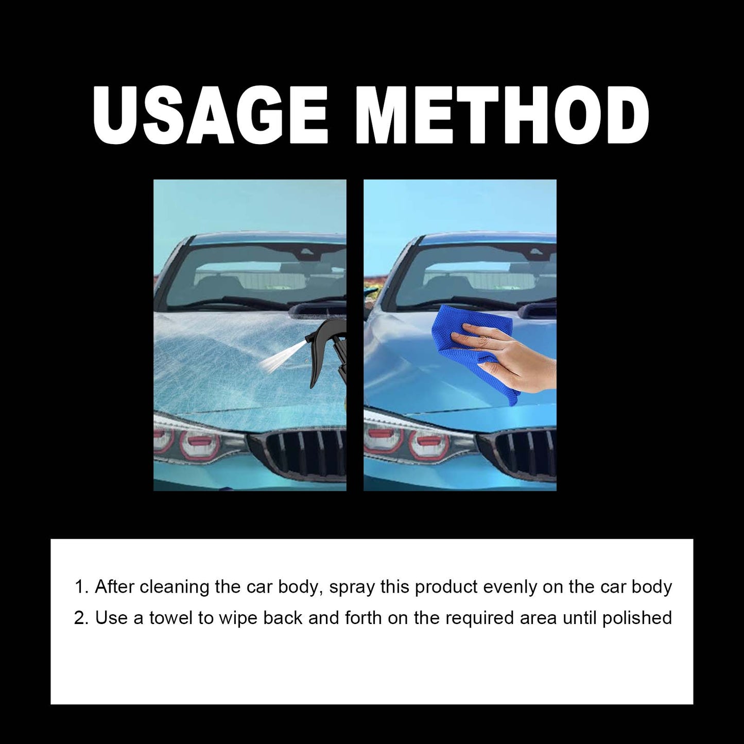 Eprolo automotive hydrophobic crystal polishing coating agent for nano coating and waxing, enhancing vehicle shine and protection.