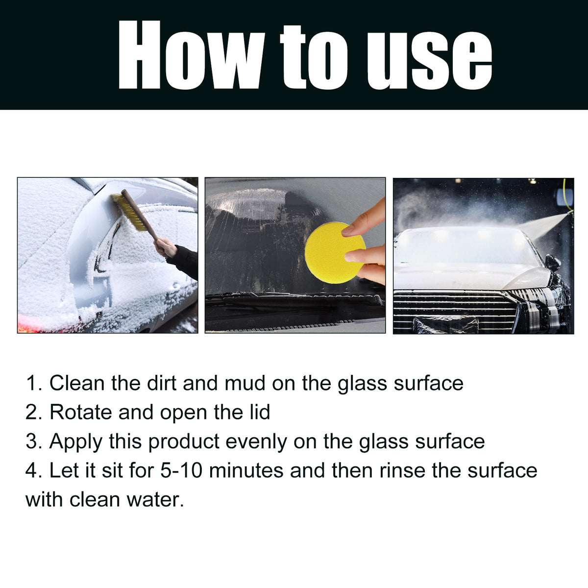 Car Snow Removal Cream, Car Snow Removal Windshield Anti-icing Anti-freezing Car Window Defrosting Cream - American Smart