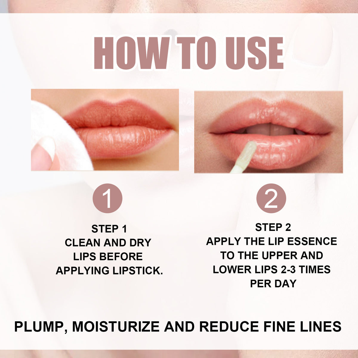 Day And Night Lip Moisturizing Capsule, Hydrates Increases Lip Elasticity And Volumizes Lip Duller Lip Plump Lip Liquid - American Smart