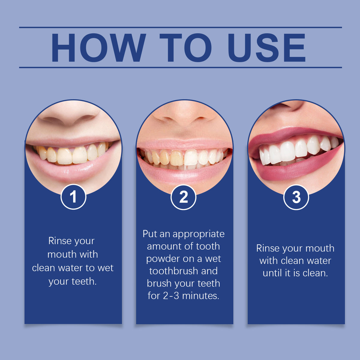 EELHOE Dental Powder Care Gums Fresh Breath Daily Gentle Cleaning Teeth Stains Yellow Powder - American Smart