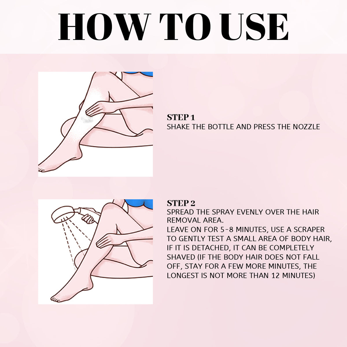 EELHOE Honey Mousse Hair Removal Spray, Full Body Hair Removal Armpit Hair Leg Hair Foam Mild Skin Friendly Does Not Stimulate - American Smart