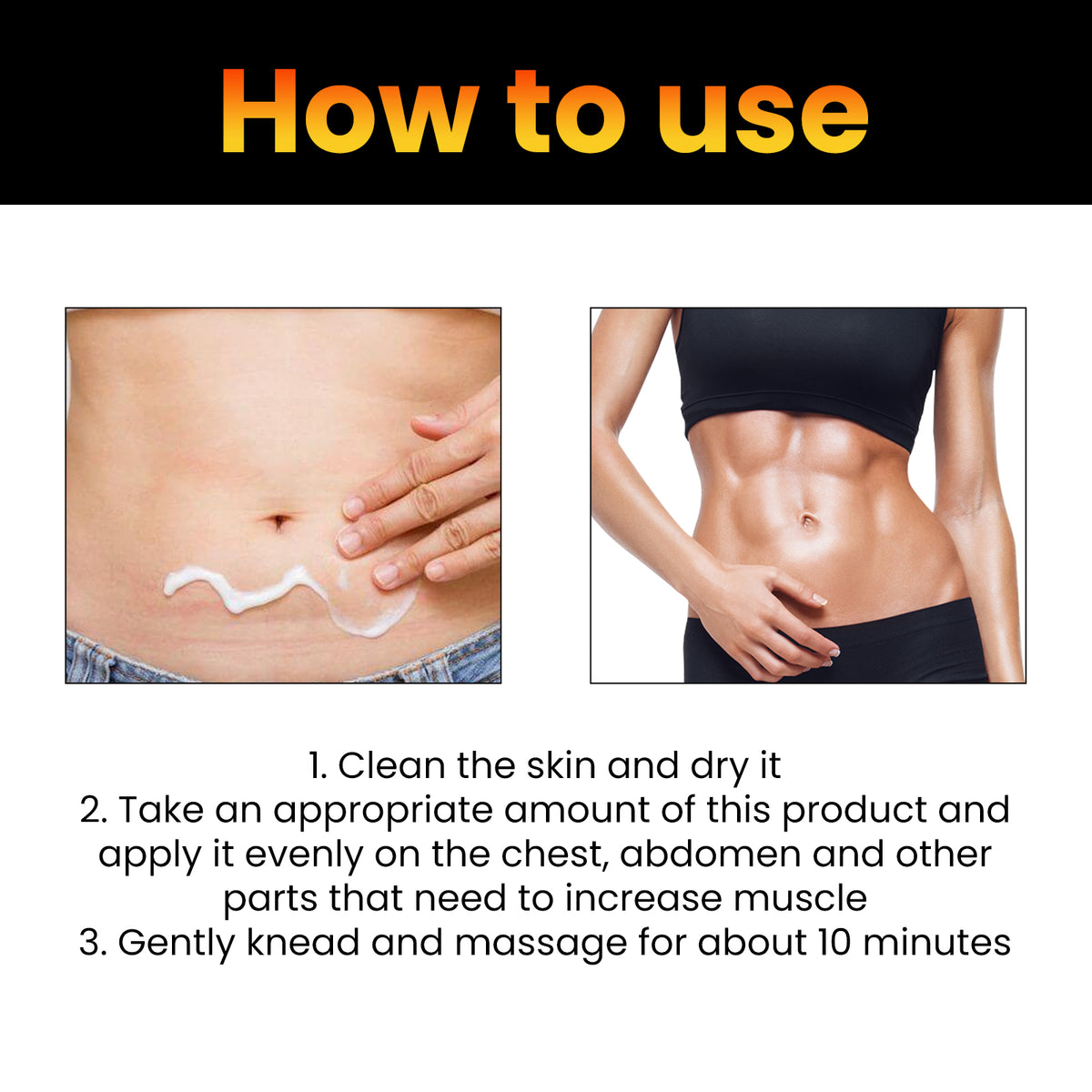 Jaysuing Ab Cream by eprolo, a sports body sculpting cream for enhancing lines and firming muscles on the abdomen.