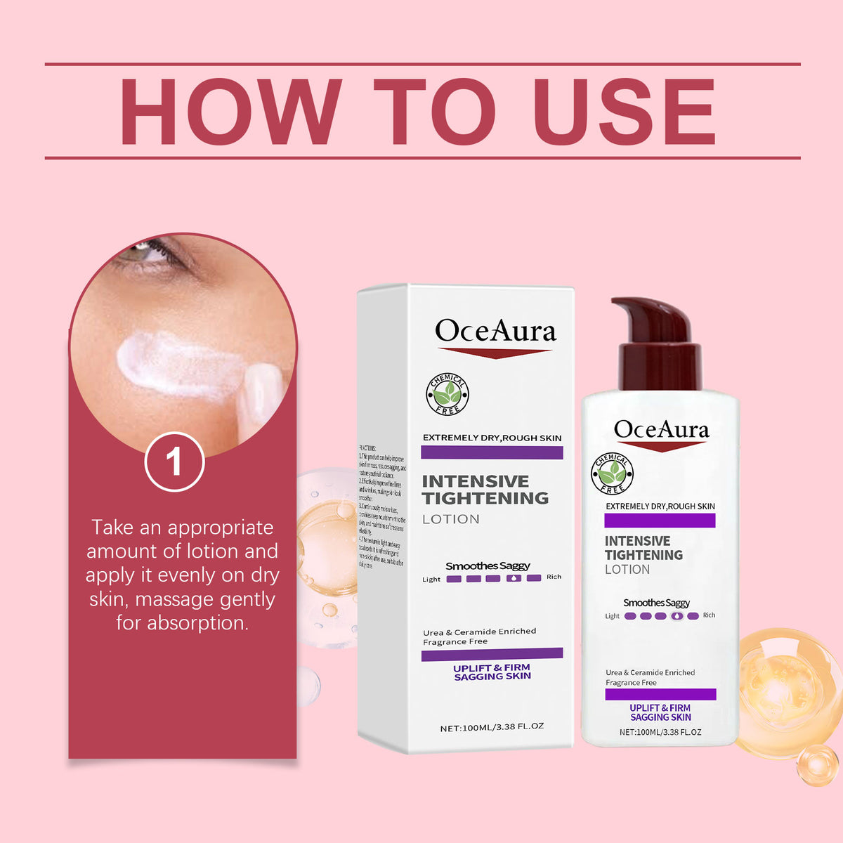 Eprolo Oceaura nourishing face cream for day and night repair, providing tender, moisturizing, and lightweight skincare for the face.