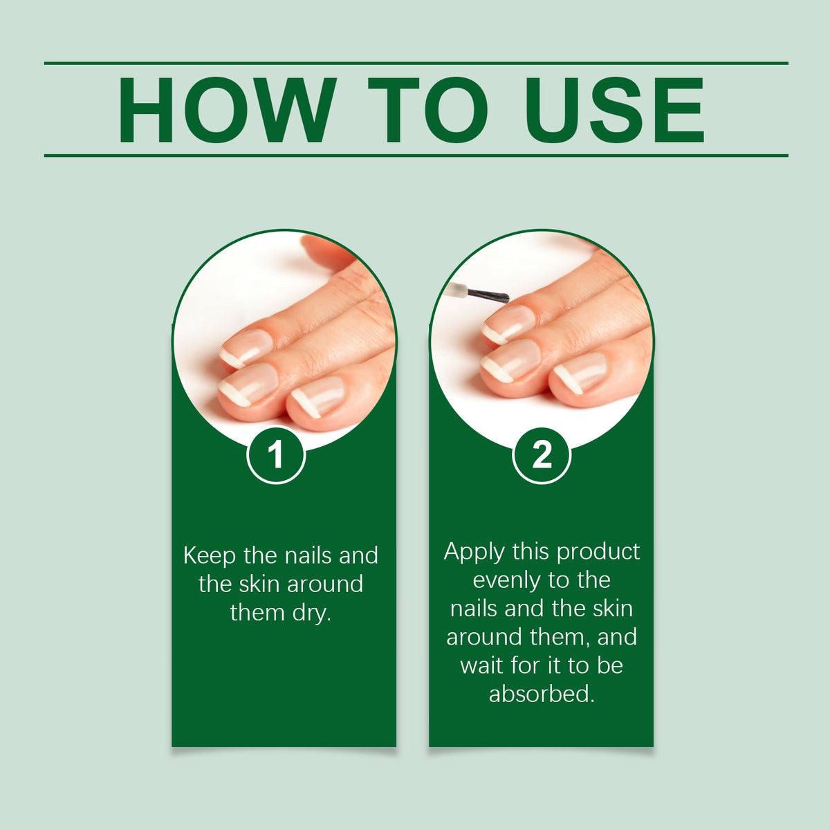 eprolo OUHOE nail care solution bottle for gentle repair, nourishing, cleaning, and shining nails.