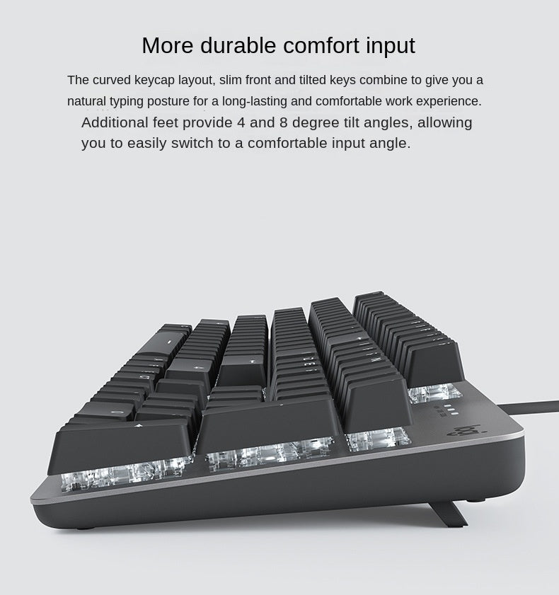 Logitech K845 mechanical backlit wired keyboard with PlayerUnknown's Battlegrounds design, featuring gaming keys and illuminated backlight.