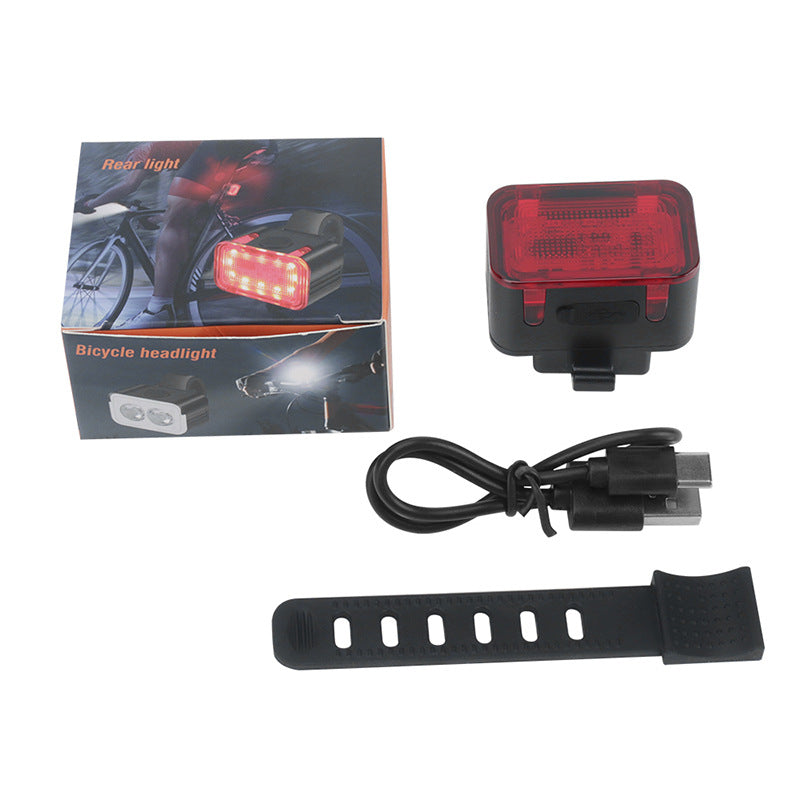 Eprolo bicycle headlights and taillights mounted on mountain and road bikes, rainproof cycling lights for night riding.