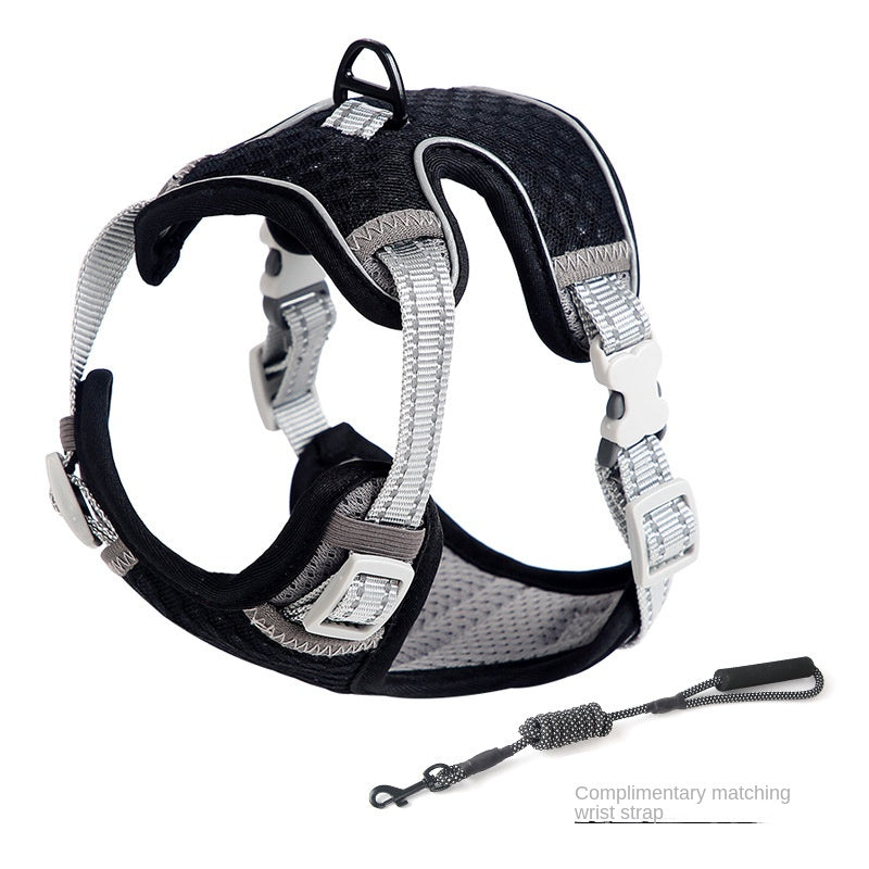 Eprolo pet harness vest with matching leash for cats, outdoor anti-struggle walking rope, comfortable and secure cat lead.
