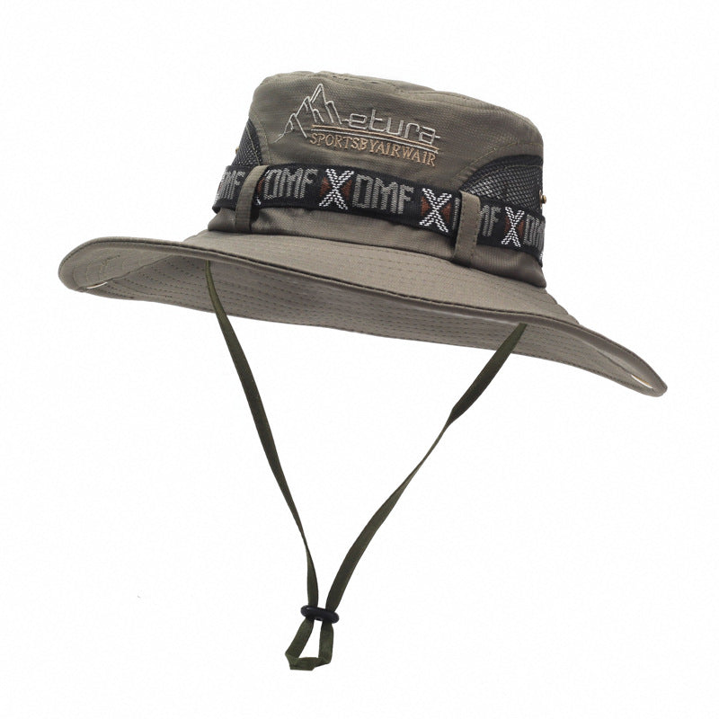 Men's outdoor bucket hat by eprolo with wide brim for sun protection, ideal for fishing, beach outings, and hiking.